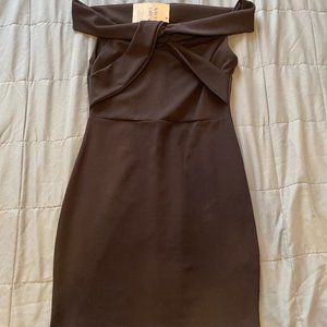 Black off the shoulder dress